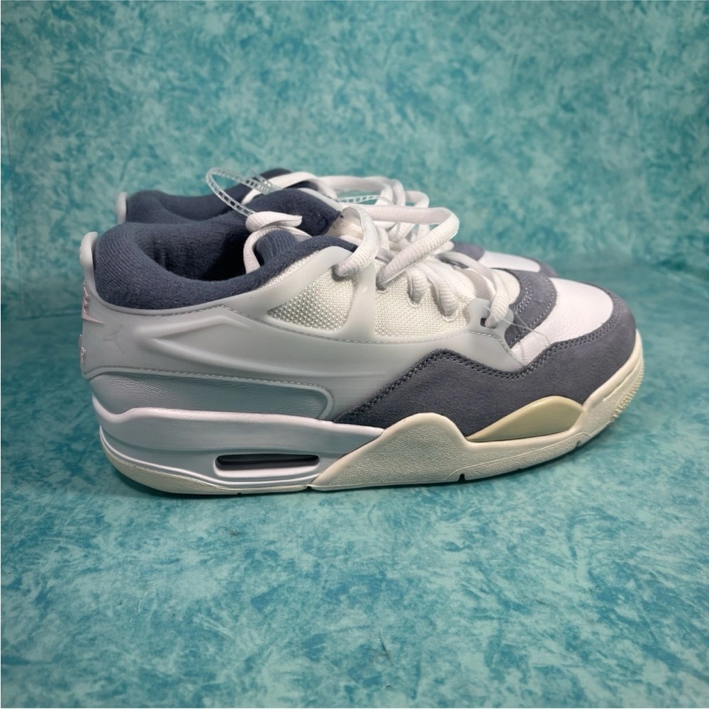 Nike Air Jordan 4 RM Women’s White Gray Mid Top Shoes Sneakers Size 8.5W/7Y